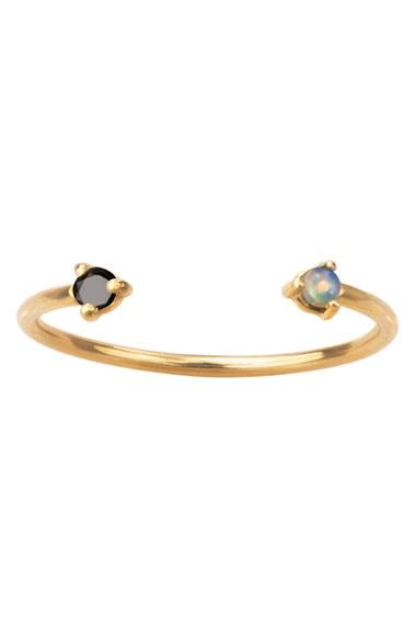 Women's Wwake Counting Collection Two Step Opal Ring