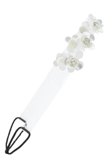 Cara Transparent Flower Headband, Size - Metallic