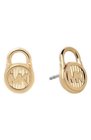 Women's Michael Kors Padlock Stud Earrings