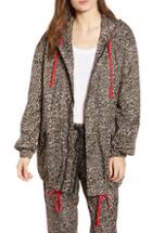 Women's Pam & Gela Leopard Print Jacket, Size - Brown