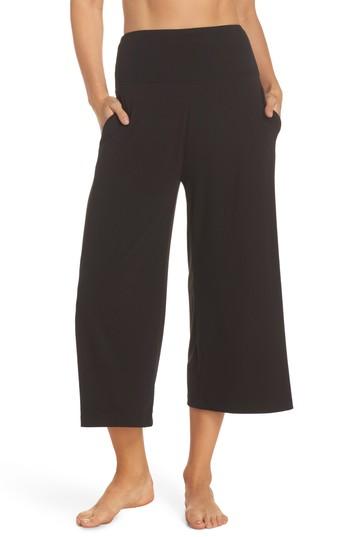 Women's Onzie Wide Leg Crop Pants - Black