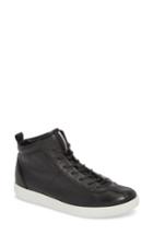 Women's Ecco Soft 1 High Top Sneaker -7.5us / 38eu - Black