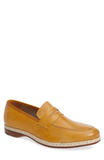 Men's Mezlan Battani Penny Loafer M - Brown