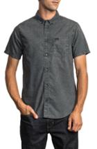 Men's Rvca That'll Do Chambray Woven Shirt - Grey