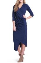 Women's Lilac Clothing Carly Maternity Midi Dress - Blue