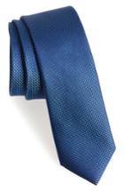Men's Calibrate Pop Dot Silk Skinny Tie, Size - Blue
