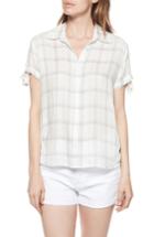 Women's Paige Avery Plaid Shirt - White