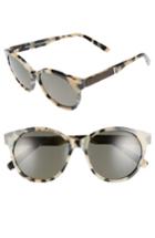 Women's Shwood Madison 54mm Polarized Sunglasses - Cream/ Tortoise/ Elm/ Grey