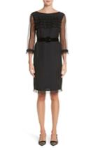 Women's Marc Jacobs Silk Tulle Ruffle Dress - Black