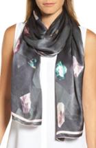 Women's Ted Baker London Mirrored Minerals Long Silk Scarf