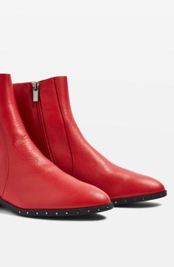 Women's Topshop Kash Sock Boot .5us / 36eu - Red