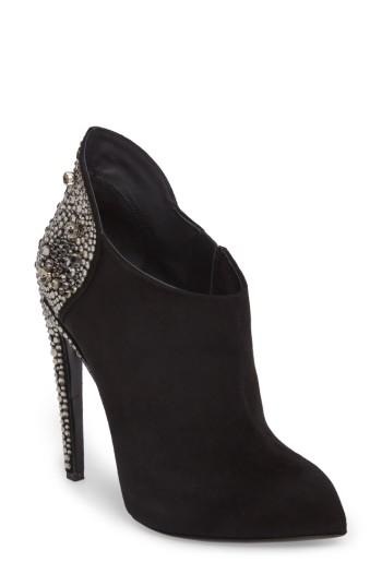 Women's Giuseppe For Jennifer Lopez Crystal Heel Bootie M - Black