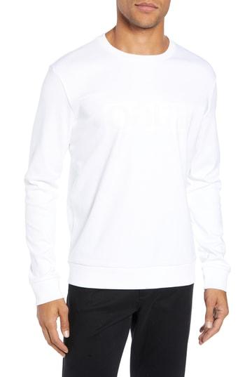 Men's Hugo Digago Logo Sweatshirt - White