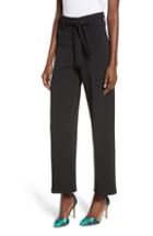 Women's Leith High Waist Belted Pants, Size - Black