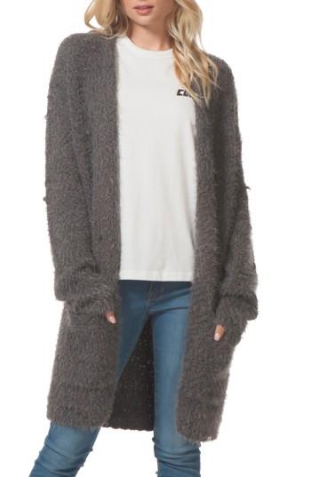 Women's Rip Curl Snow Drift Long Cardigan - Grey