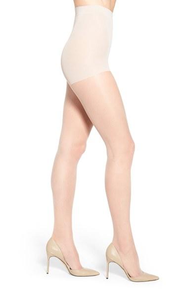 Women's Nordstrom Control Top Pantyhose, Size C - Beige