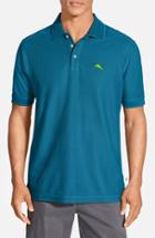 Men's Tommy Bahama 'the Emfielder' Original Fit Pique Polo, Size - Blue