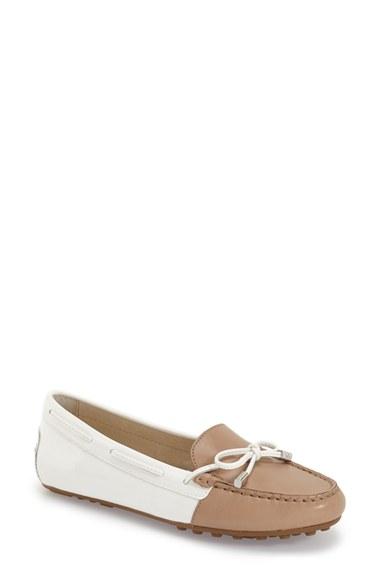 Women's Michael Michael Kors 'daisy' Colorblock Loafer .5 M - White