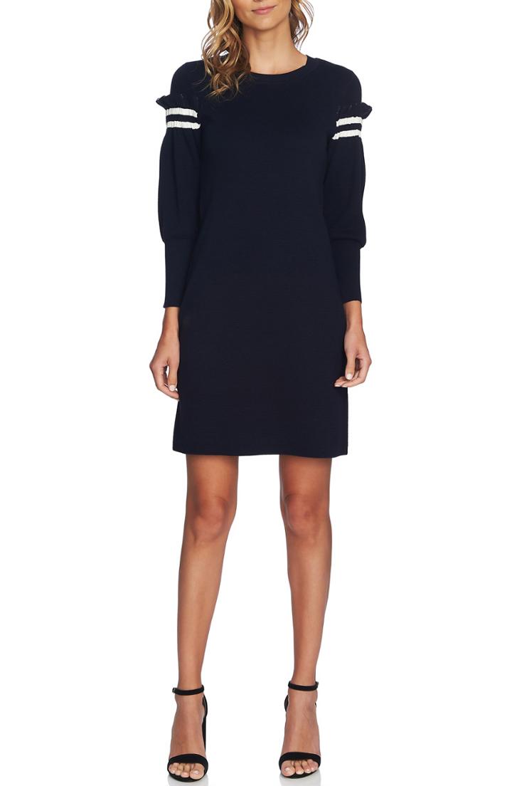 Women's Cece Puffed Sleeve Sweater Dress