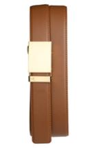 Men's Mission Belt 'gold' Leather Belt - Gold/ Tan