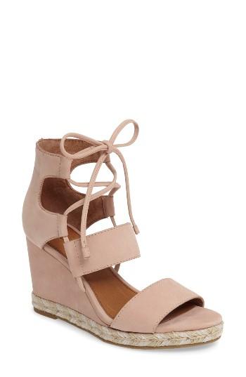 Women's Frye Roberta Ghillie Wedge .5 M - Pink