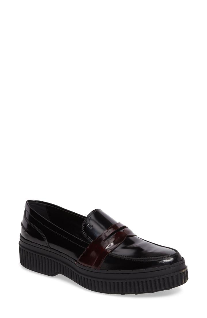 Women's Tod's Penny Creeper Loafer Us / 35eu - Black