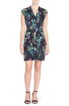 Women's Catherine Catherine Malandrino Tinka Floral Print Fit & Flare Dress - Black