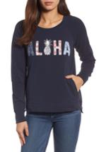 Women's Tommy Bahama Jen And Terry Aloha Crewneck Top - Blue