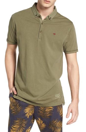 Men's Scotch & Soda Classic Jersey Polo - Green