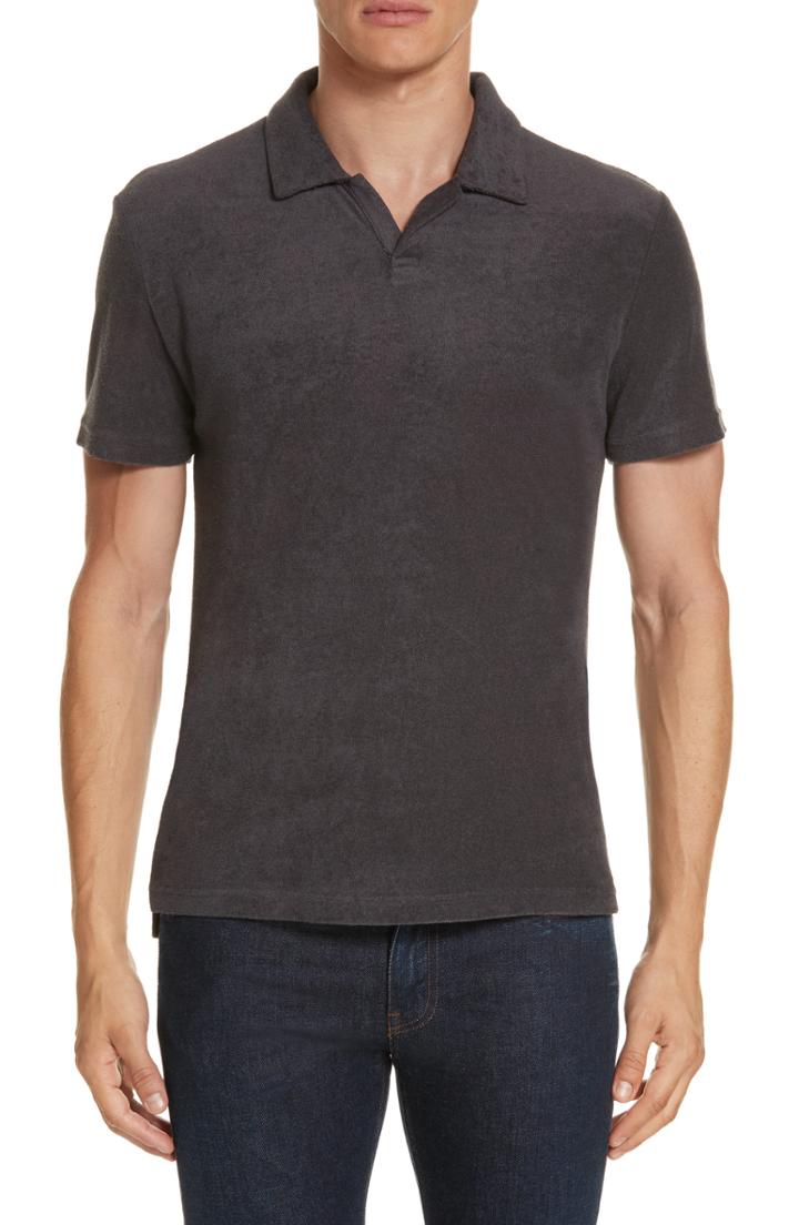 Men's Onia Shaun Terry Polo - Grey