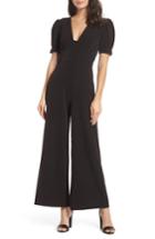 Women's Ever New Puff Sleeve Jumpsuit - Black