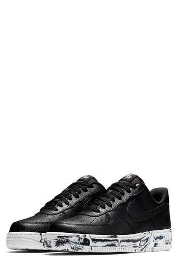 Men's Nike Air Force 1 '07 Lv8 Leather Sneaker M - Black