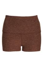 Women's Beyond Yoga Space Dye Circuit High Waist Shorts - Red
