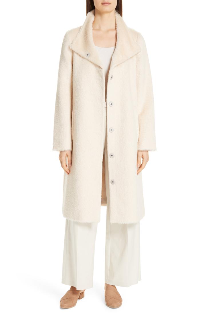 Women's Eileen Fisher Alpaca Blend Long Coat