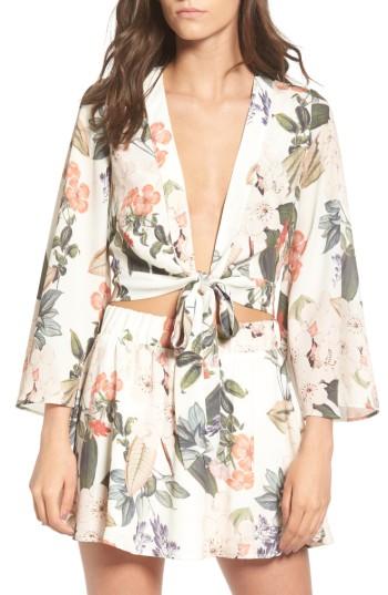 Women's Show Me Your Mumu Jordyn Tie Top - White