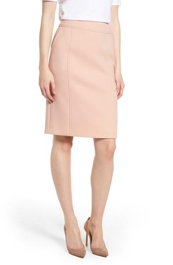Women's Boss Vuleama Pencil Skirt - Pink