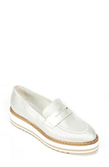 Women's Summit By White Mountain Bethania Platform Loafer Eu - Metallic