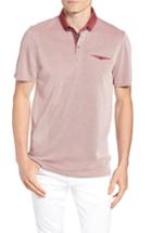Men's Ted Baker London Beanz Slim Fit Pique Polo (m) - Red