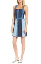 Women's 7 For All Mankind Patchwork Denim Dress - Blue