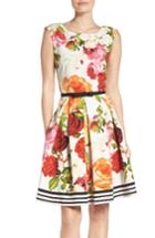 Women's Gabby Skye Floral Fit & Flare Dress
