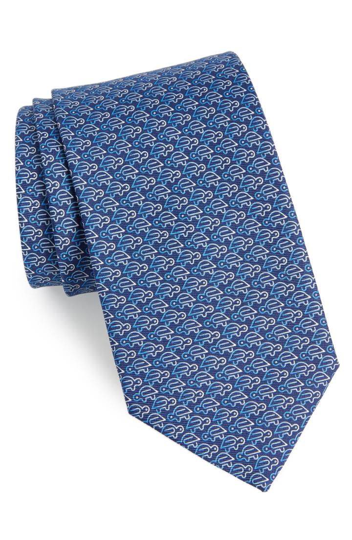 Men's Salvatore Ferragamo Turtle Silk Tie