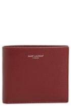 Men's Saint Laurent Pebble Grain Leather Wallet -