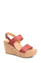 Women's Kork-ease 'austin' Slingback Wedge Sandal M - Red