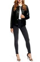 Women's Topshop Leigh Skinny Jeans W X 30l (fits Like 24w) - Black