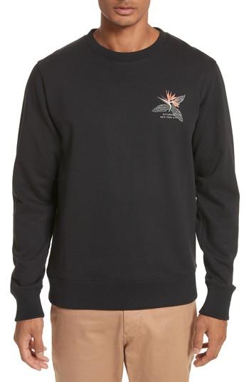 Men's Saturdays Nyc Browery Paradise Graphic Sweatshirt - Black