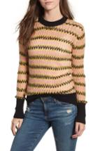 Women's Scotch & Soda Zig Zag Wool Blend Sweater - Yellow