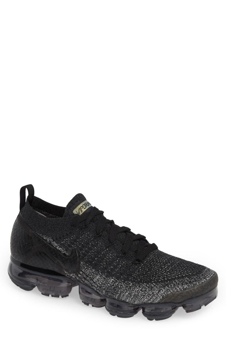 Men's Nike Air Vapormax Flyknit 2 Running Shoe .5 M - Black