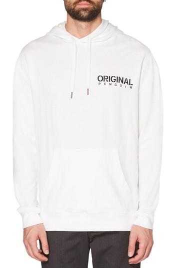 Men's Original Penguin Daisy Print Hoodie - White