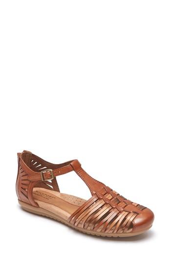 Women's Rockport Cobb Hill Inglewood Huarache Sandal M - Brown