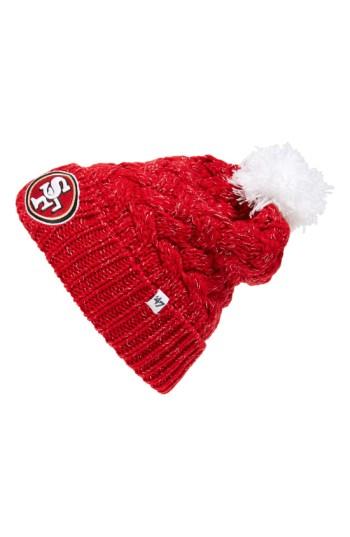 Junior Women's 47 Brand 'san Francisco 49ers' Pom Beanie -